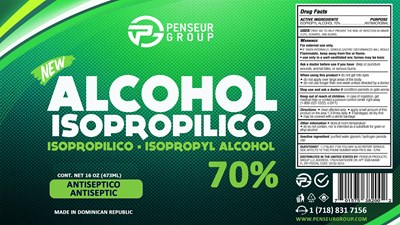 473 mL Label (Alcohol Al 70 16 Onzas Min)